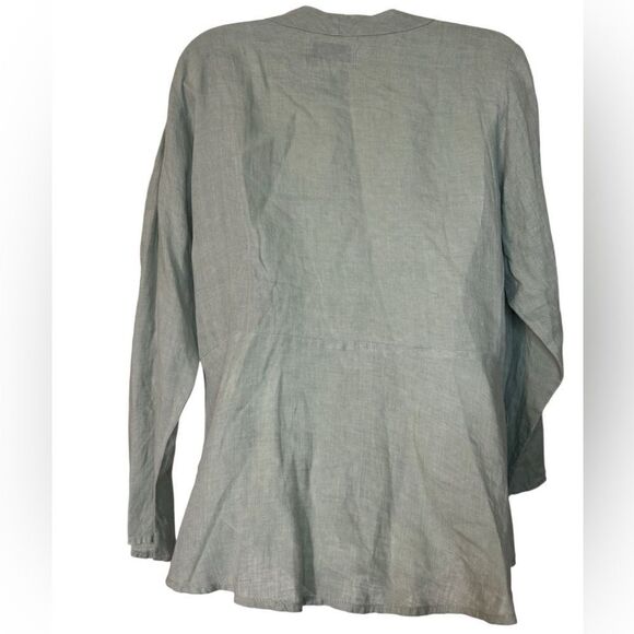 Flax 100% Linen Lightweight Button Jacket - Picture 5 of 6